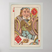 Jack of Diamonds Plays Card (1889) Poster (Voorkant)