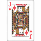 Jack of Diamonds Sticker (Voorkant)