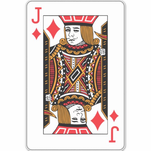 Jack of Diamonds Sticker (Voorkant)