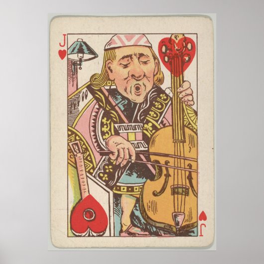  Jack of Hearts die de Illustratie van de Kaart sp Poster (Voorkant)