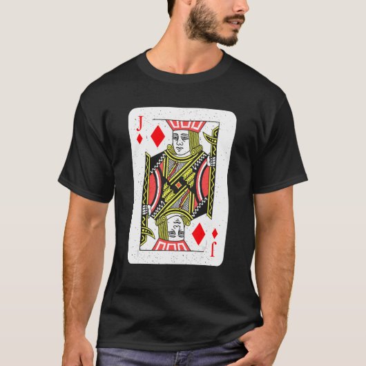 Jack of Hearts-speelkaart Deck Poker T-shirt (Voorkant)