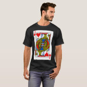 Jack of Hearts-speelkaart Valentijn Costume T-shirt (Voorkant volledig)