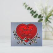 Jack of Hearts Valentijn Feestdagenkaart (Staand voorkant)