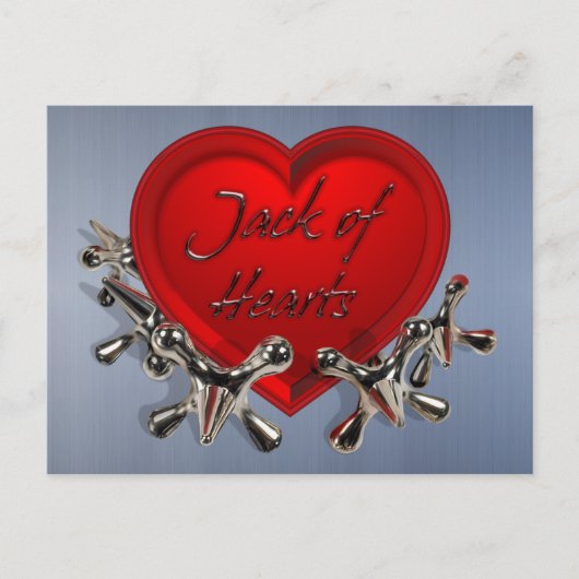 Jack of Hearts Valentijn Feestdagenkaart (Voorkant)