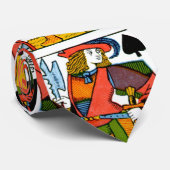 Jack of Spades-afspeelkaartontwerp Mannen necktie Stropdas (Opgerold)