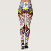 Jack of Spades King Queen-spelkaarten Abstract Leggings (Achterkant)