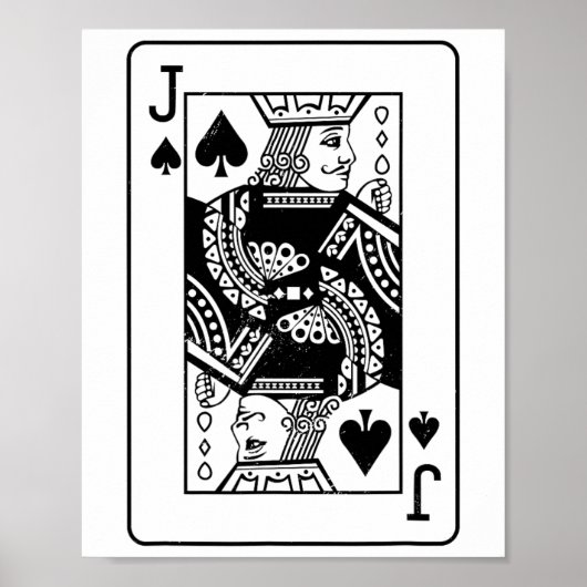 Jack of the Spades kostuumkleding Halloween Deck Poster (Voorkant)
