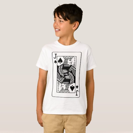 Jack of the Spades kostuumkleding Halloween Deck T-shirt (Voorkant volledig)