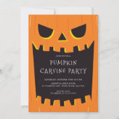 Jack O'lantaarn Pompoen Carving Halloween Kaart (Voorkant)