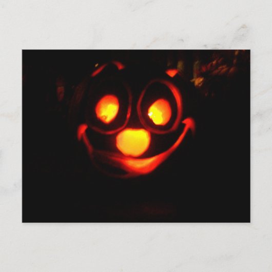 Jack O'Lantern All A'Glow Briefkaart (Voorkant)