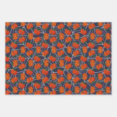 Jack o'lantern & Cobweb Pattern Pumpkin Halloween Inpakpapier Vel (Voorkant 3)