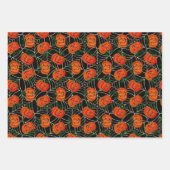 Jack o'lantern & Cobweb Pattern Pumpkin Halloween Inpakpapier Vel (Voorkant)