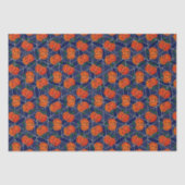 Jack o'lantern & Cobweb Pattern Pumpkin Halloween Tissuepapier (Voorkant)