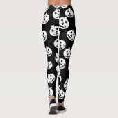 Jack O'Lantern Confetti Leggings White/Black (Achterkant)