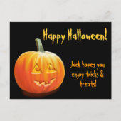 Jack O'Lantern Custom Halloween Briefkaart (Voorkant)