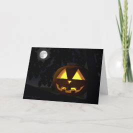 Jack O'Lantern en het Halloween Wenskaart Kaart