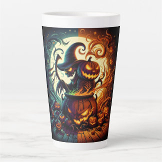 Jack-o'lantern en Witch Skeleton Latte Mok