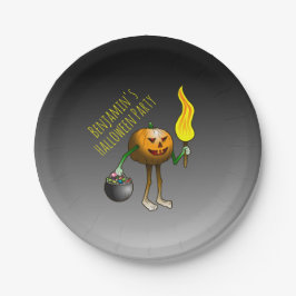 Jack O'lantern gaat trick or treat doen Papieren Bordje