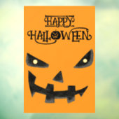 Jack O'Lantern Gezicht Halloween Raamsticker (Vel 3)