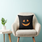 Jack O'Lantern Gezicht Halloween Sierkussen (Stoel)