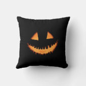 Jack O'Lantern Gezicht Halloween Sierkussen (Achterkant)