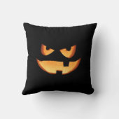 Jack O'Lantern Gezicht Halloween Sierkussen (Achterkant)