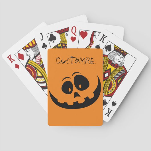 Jack O'lantern Glimlach Thunder_Cove Pokerkaarten (Achterkant)