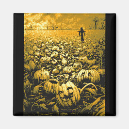 Jack O'Lantern Graveyard Magneet