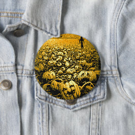 Jack O'Lantern Graveyard Ronde Button 4,0 Cm