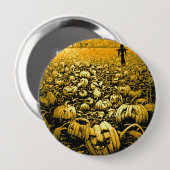 Jack O'Lantern Graveyard Ronde Button 4,0 Cm (Voorkant /achterkant)