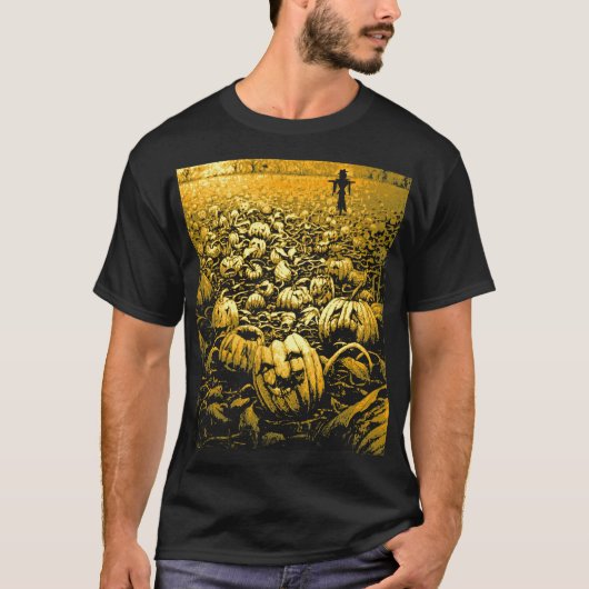 Jack O'Lantern Graveyard T-shirt (Voorkant)