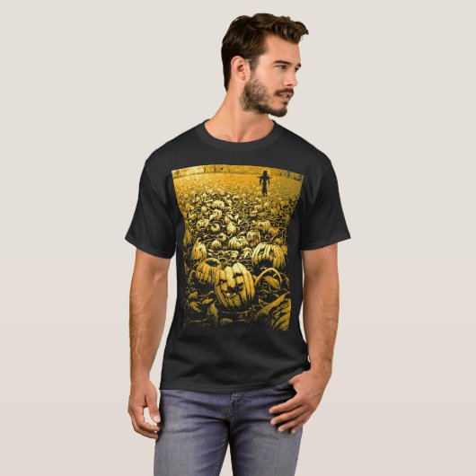 Jack O'Lantern Graveyard T-shirt (Voorkant volledig)