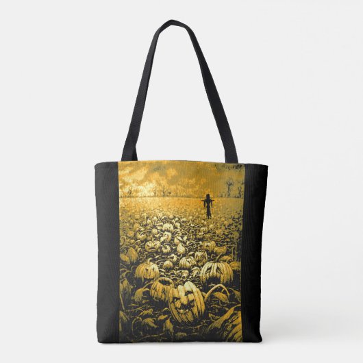 Jack O'Lantern Graveyard Tote Bag (Achterkant)
