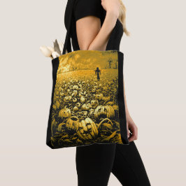 Jack O'Lantern Graveyard Tote Bag