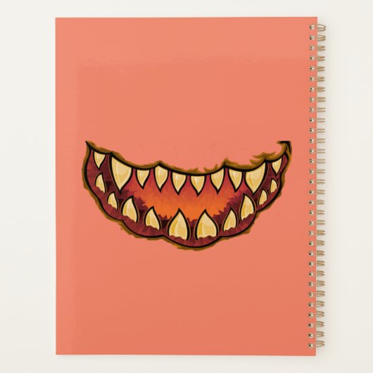 Jack o'lantern Grimace Gap Tooth Thunder_Cove Planner (Achterkant)