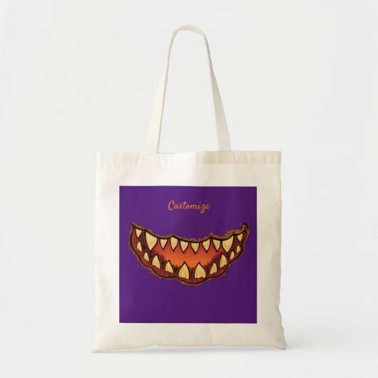 Jack o'lantern Grimace Gap Tooth Thunder_Cove Tote Bag (Voorkant)