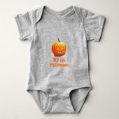 Jack O'Lantern Halloween Baby Bodysuit (Voorkant)
