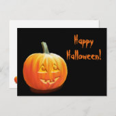 Jack O'Lantern Halloween Briefkaart (Voorkant / Achterkant)
