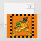 Jack O'Lantern Halloween Briefkaart (Voorkant / Achterkant)