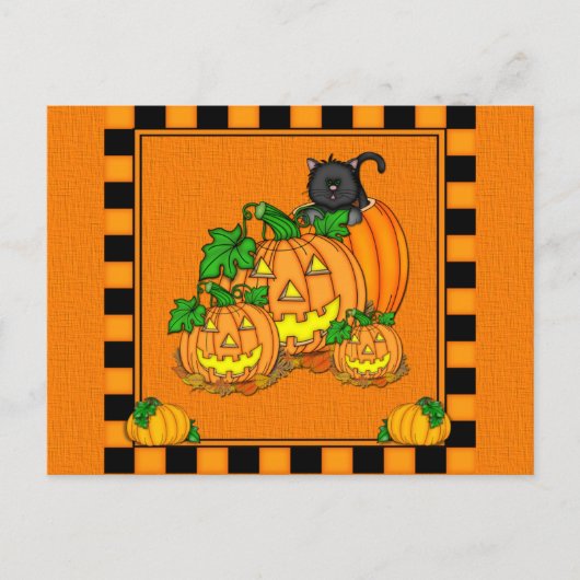 Jack O'Lantern Halloween Briefkaart (Voorkant)