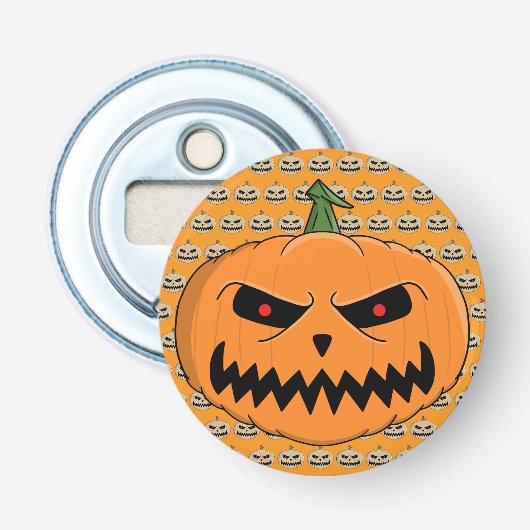 Jack O'Lantern - Halloween Button Flesopener (Voorkant)
