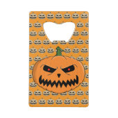 Jack O'Lantern - Halloween Creditkaart Flessenopener (Voorkant)