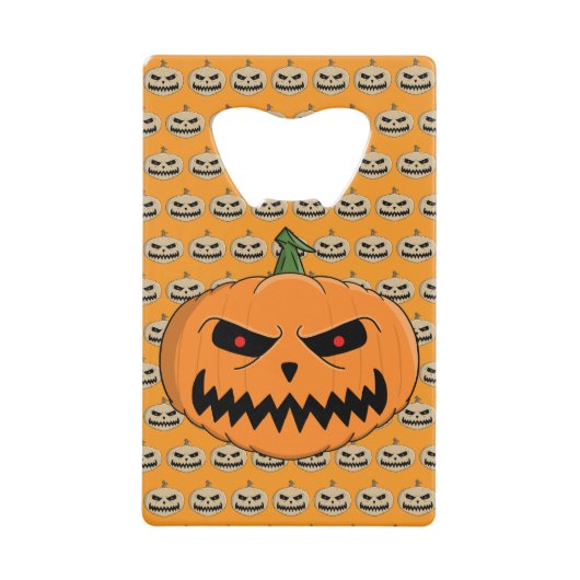 Jack O'Lantern - Halloween Creditkaart Flessenopener (Voorkant)