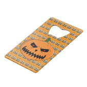Jack O'Lantern - Halloween Creditkaart Flessenopener (Voorkant Gekanteld)