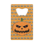 Jack O'Lantern - Halloween Creditkaart Flessenopener (Achterkant)