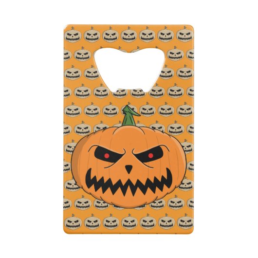 Jack O'Lantern - Halloween Creditkaart Flessenopener (Achterkant)