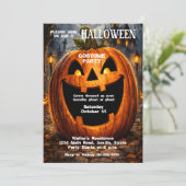 Jack o'Lantern Halloween Feestje Spoky Schattig Kaart (Staand voorkant)