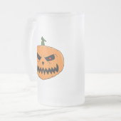 Jack O'Lantern - Halloween Matglas Bierpul (Voorkant links)