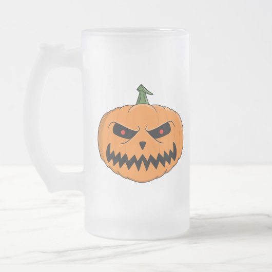 Jack O'Lantern - Halloween Matglas Bierpul (Links)