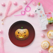Jack o'lantern Halloween Papieren Bordje (Feest)